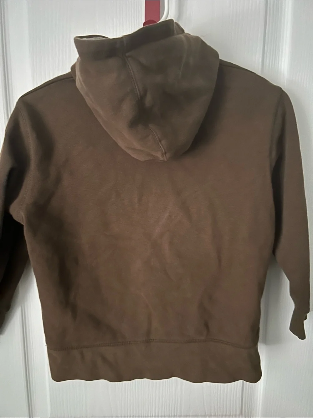 Old Navy Brown Kids Hoodie with White & Gold Lettering